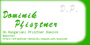 dominik pfisztner business card